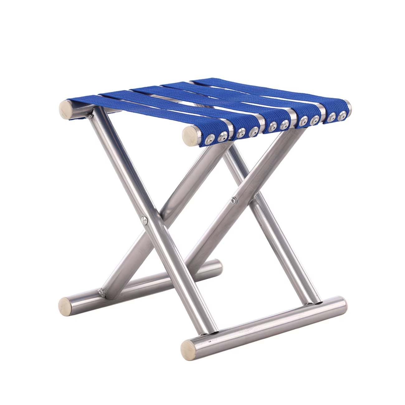 Small folding stool, outdoor metal camping heavy-duty chair, footstool
