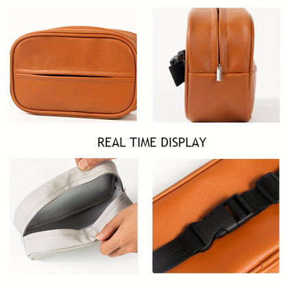 Car rear seat PU leather tissue box, universal seat back hanging tissue holder