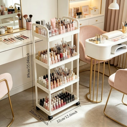 Four-tier storage cart (each tier has a load capacity of 33.07 lbs)