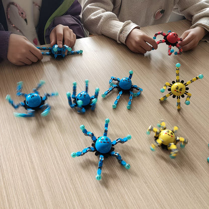 Mechanical fidget spinner with strange face robot gyro toy