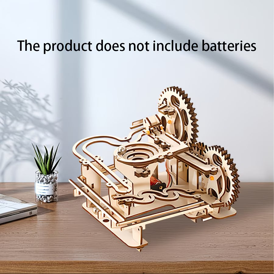Wooden 3D Puzzle – Marble Run Model Kit
