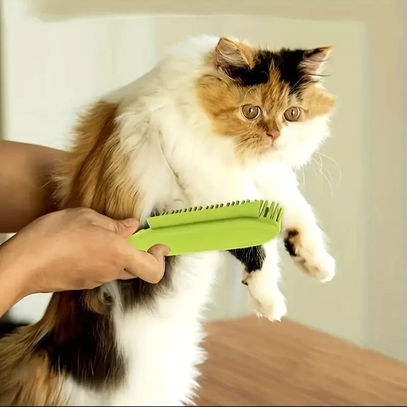 Rubber Grooming Brush | Suitable for dog bathing, massage, and efficient cleaning.