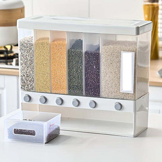 Durable food containers - airtight, large capacity, ideal for storing grains.