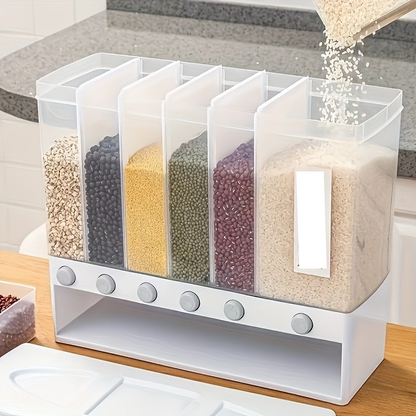 Durable food containers - airtight, large capacity, ideal for storing grains.