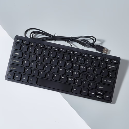 Ultra thin USB ergonomic keyboard, suitable for 12 inch laptops and desktops