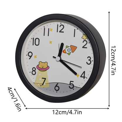 1 cute cartoon alarm clock, modern minimalist creative desk clock
