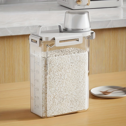 4-pack 2.5L/84oz Sealed Food Storage Containers - Rice Storage Containers