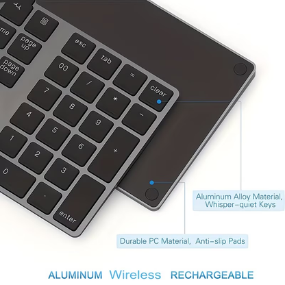 USB-C Charging 34 Key Bluetooth Digital Keyboard Smart Wireless Digital Keyboard Compatible with MAC OS Computer Keyboard