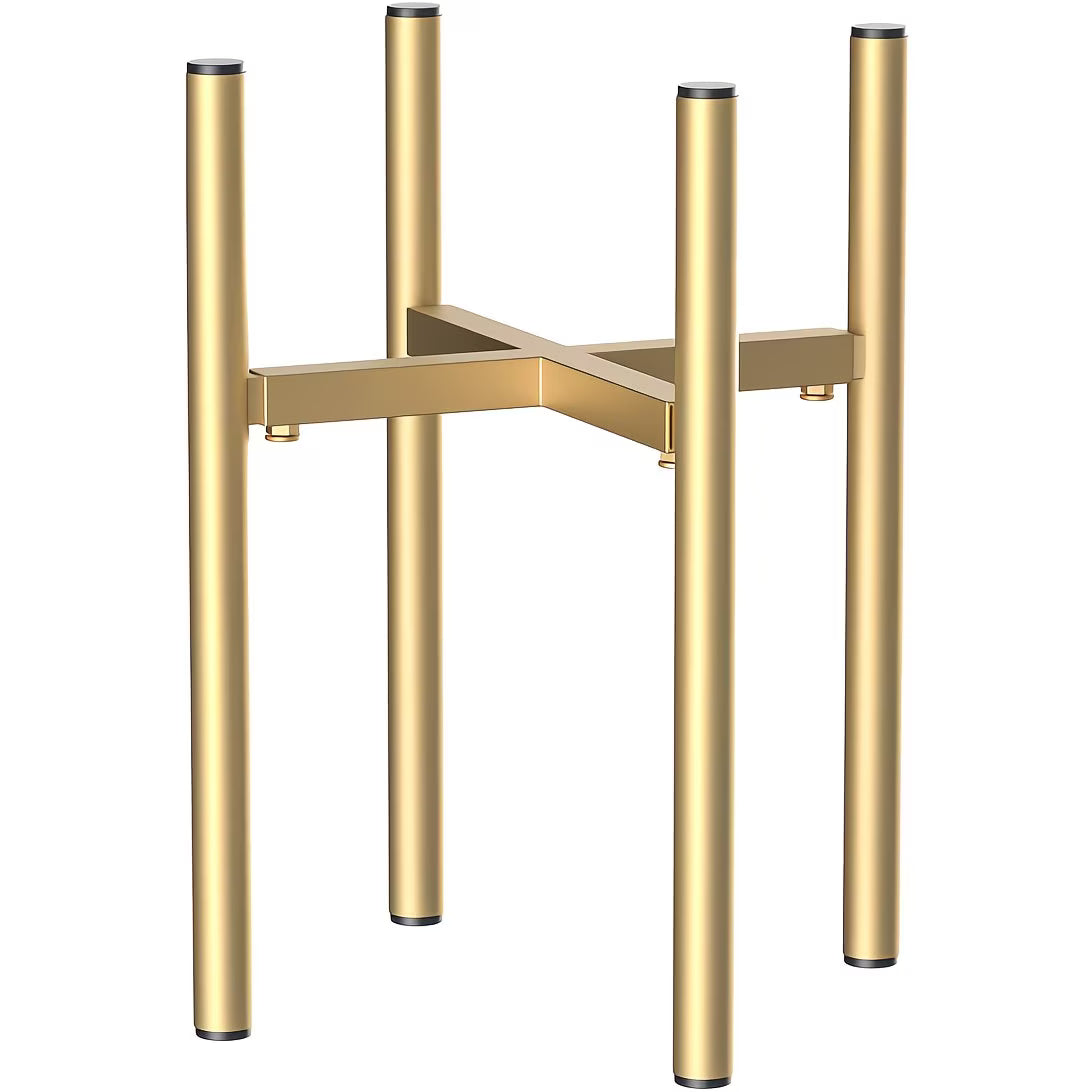 Indoor metal plant stand, gold