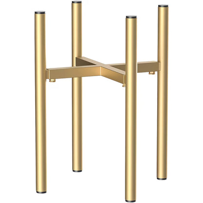 Indoor metal plant stand, gold