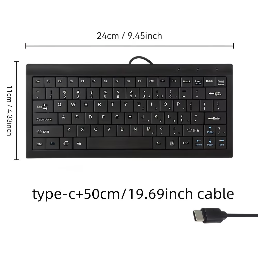 A compact and lightweight 9-inch mini keyboard designed specifically for educational and office use, suitable for CNC lathes and general-purpose machine tools
