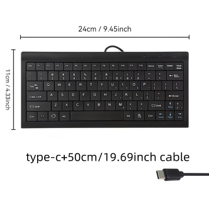 A compact and lightweight 9-inch mini keyboard designed specifically for educational and office use, suitable for CNC lathes and general-purpose machine tools