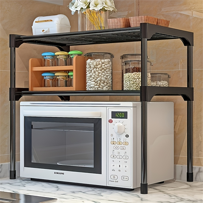 1-piece modern multi-layer kitchen storage rack, made of metal and PVC