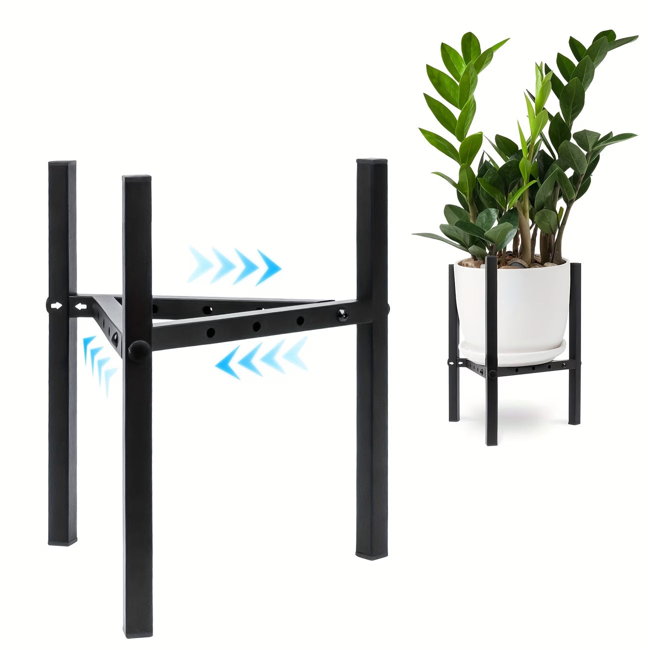 Adjustable Metal Indoor Plant Stand – Modern Style