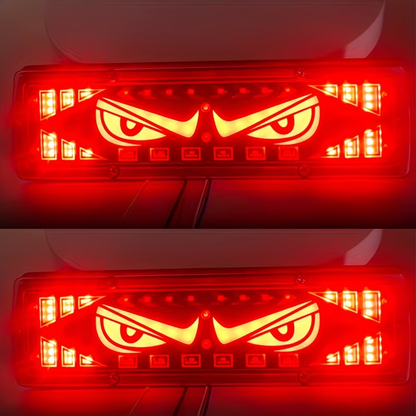 2 Pack LED Tail Light Devil's Eye Lamp Lion Dance Eye Super Bright Decorative Light