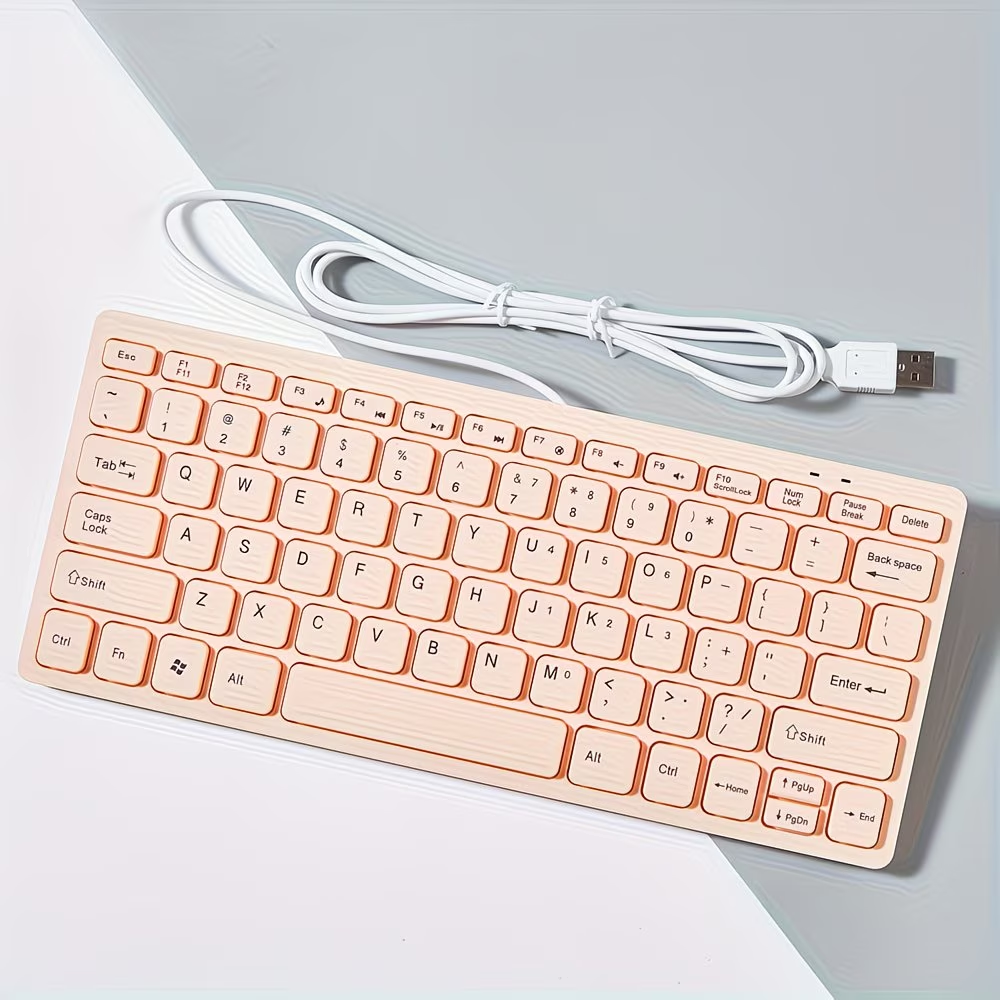 Ultra thin USB ergonomic keyboard, suitable for 12 inch laptops and desktops