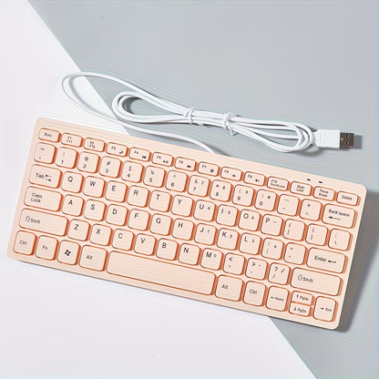 Ultra thin USB ergonomic keyboard, suitable for 12 inch laptops and desktops