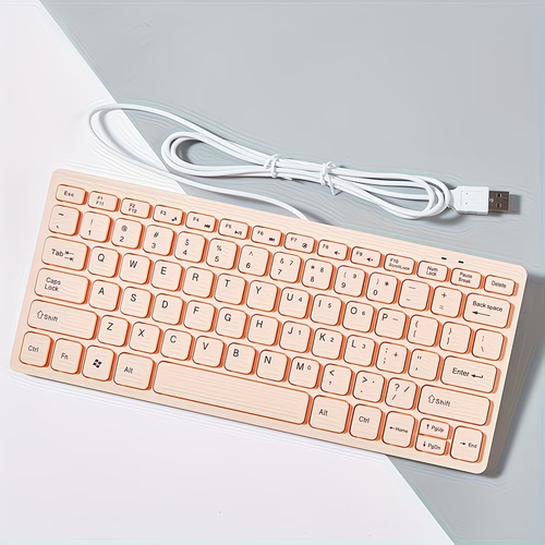 Ultra thin USB ergonomic keyboard, suitable for 12 inch laptops and desktops