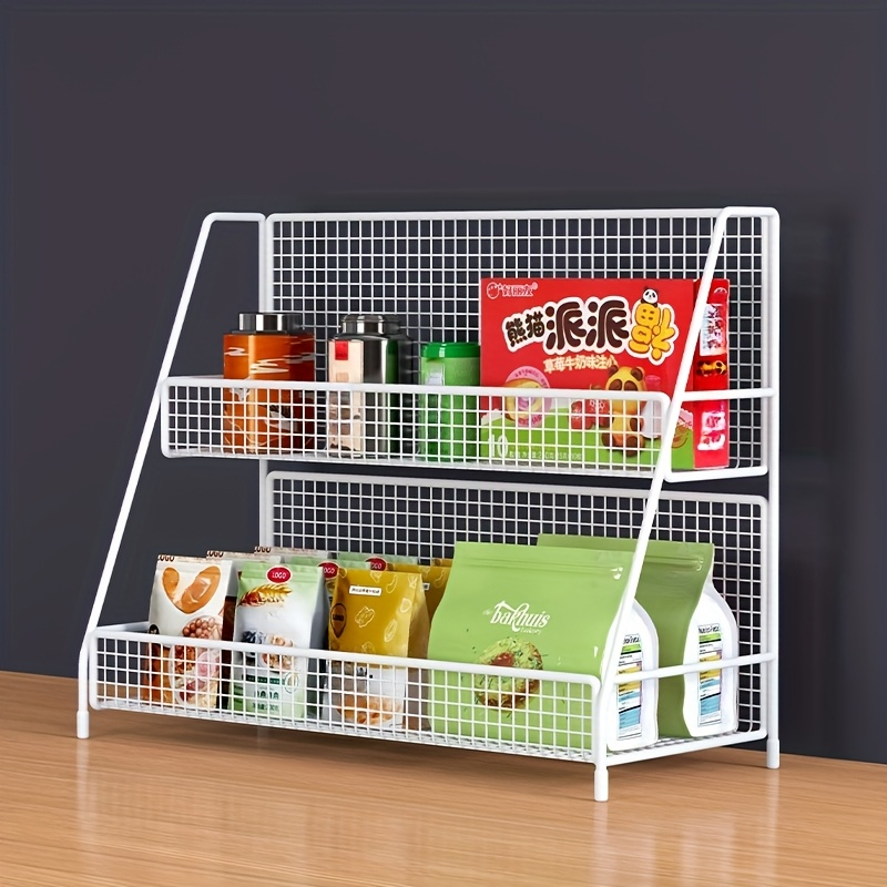 Multi-functional multi-layer metal storage rack, suitable for kitchens