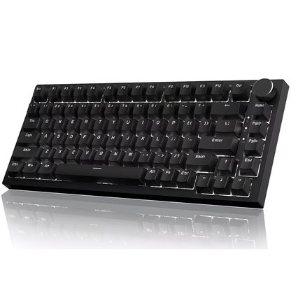 RGB dynamic light wired gaming keyboard, 81 key mute numeric keyboard