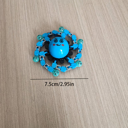 Mechanical fidget spinner with strange face robot gyro toy