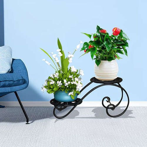 Double-Layer Flower Rack