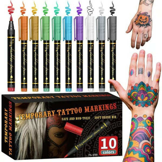 15 Colors Temporary Tattoo Markers