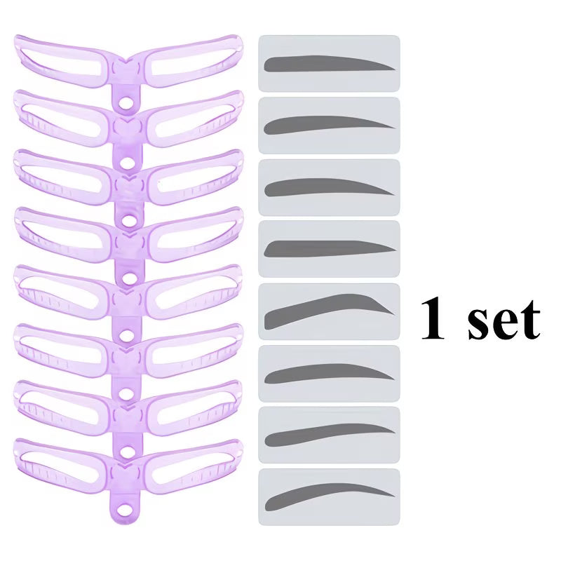 8pcs Eyebrow Painting Aid Makeup Tool