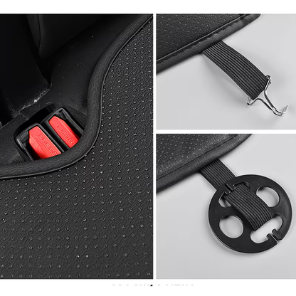 Covered car front seat cover/comfortable seat protector