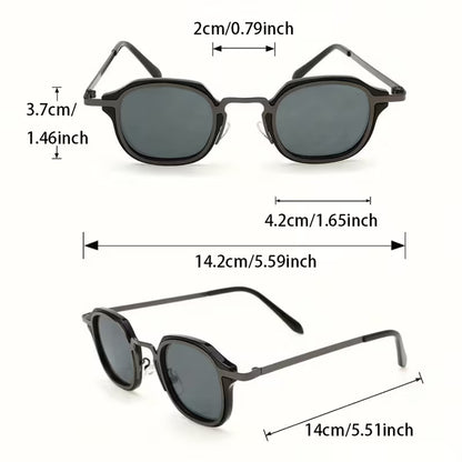 1pc Geometric Frame Vintage Classic Fashion Glasses for Men