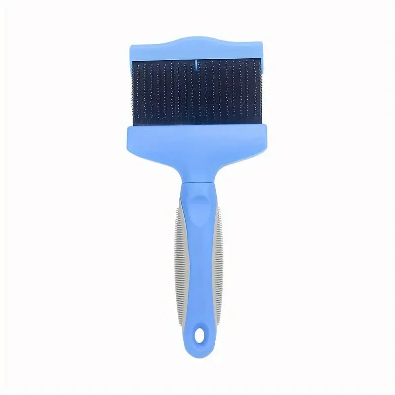 Double-Sided Stainless Steel Dog Brush For Grooming And Detangling, Pet Comb For Dogs