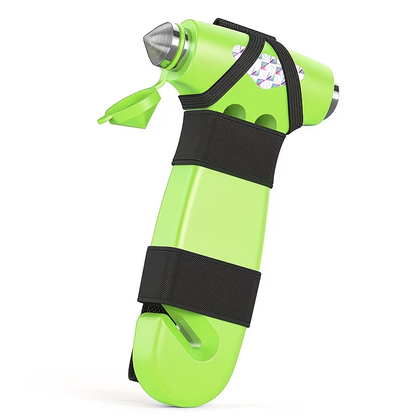 Black car safety hammer and window breaker