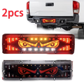 2 Pack LED Tail Light Devil's Eye Lamp Lion Dance Eye Super Bright Decorative Light