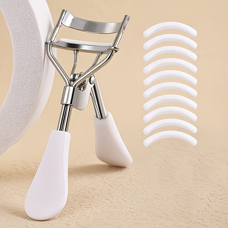 Professional eyelash curler comes with 10 replacement pads