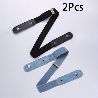 2-Pack Invisible Elastic Belt – Buckle-Free Adjustable Design