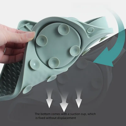 1 silicone slow-feeder for pet cats, multi-functional cat feeding mat