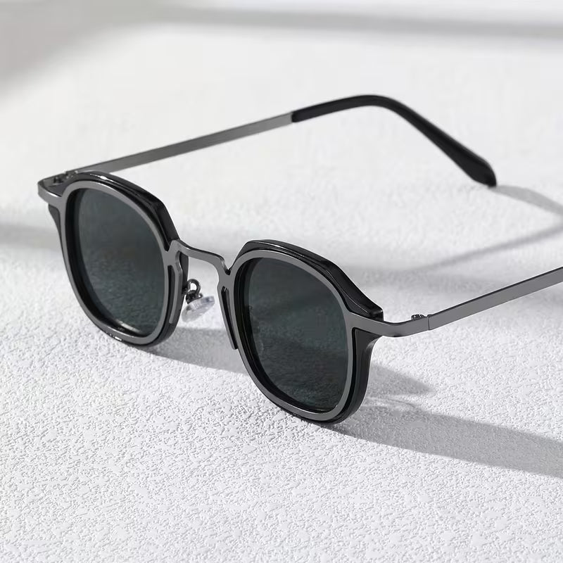 1pc Geometric Frame Vintage Classic Fashion Glasses for Men