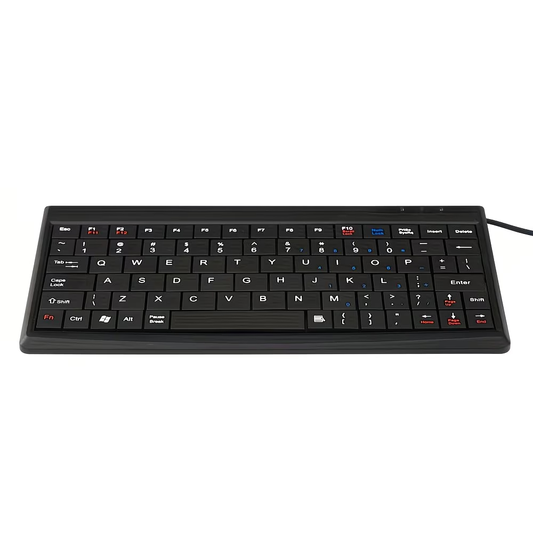 A compact and lightweight 8.5-inch mini keyboard designed specifically for educational and office use