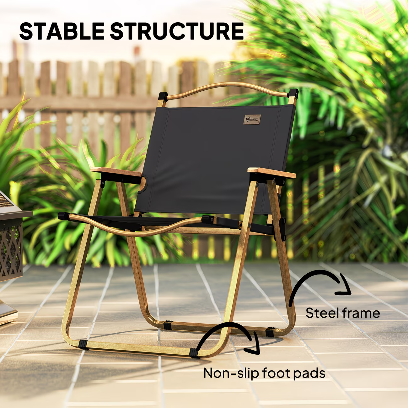 Camping chair, lightweight folding chair, portable armchair