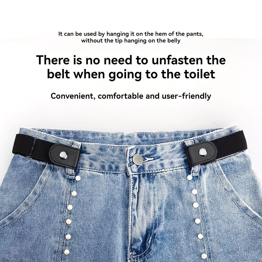 2-Pack Invisible Elastic Belt – Buckle-Free Adjustable Design