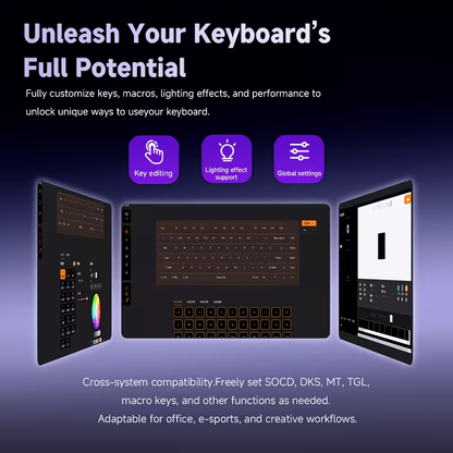 RGB dynamic light wired gaming keyboard, 81 key mute numeric keyboard