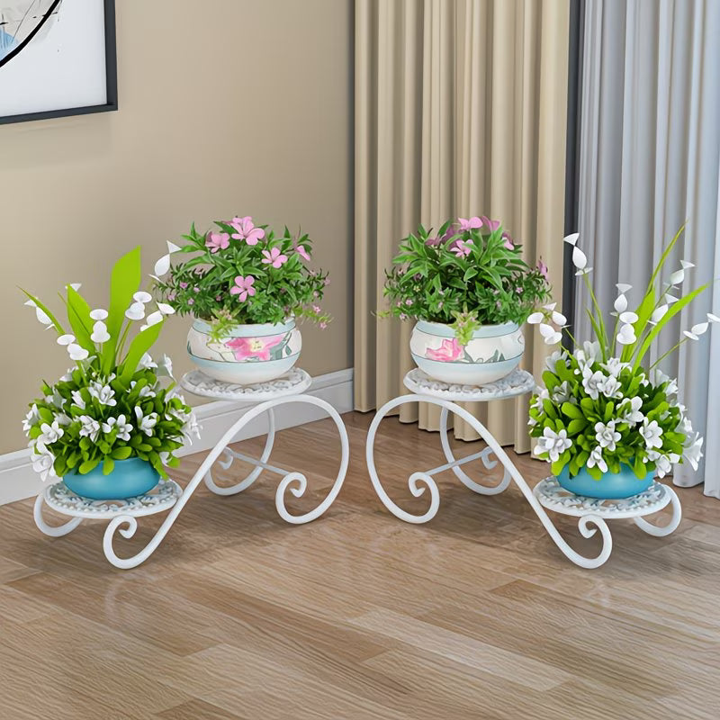 Double-Layer Flower Rack