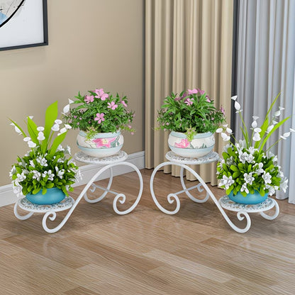 Double-Layer Flower Rack