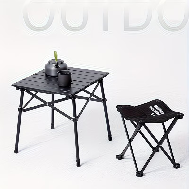 Outdoor folding stool, portable aluminum alloy mini fishing chair