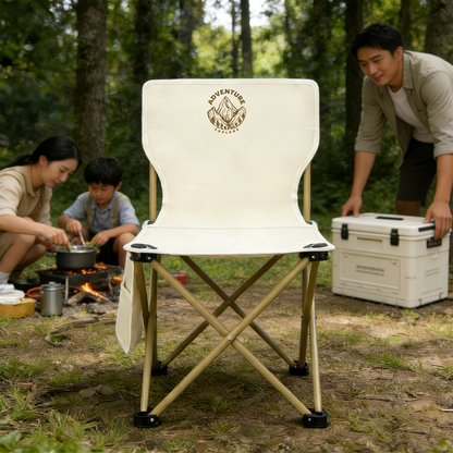 Adventure-themed folding chair, ultralight outdoor camping chair