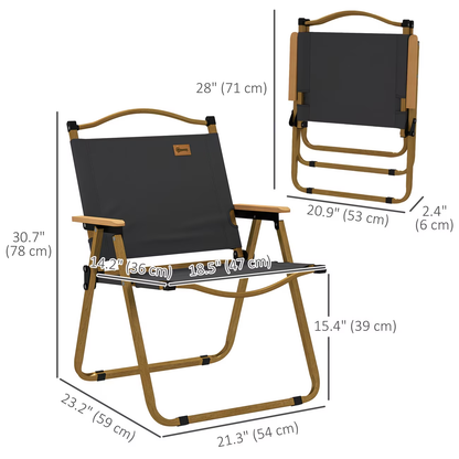 Camping chair, lightweight folding chair, portable armchair