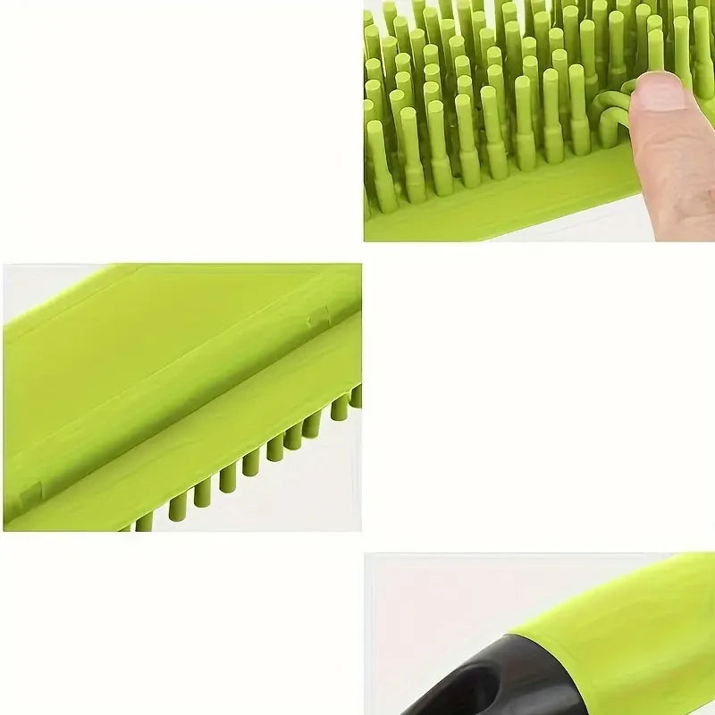 Rubber Grooming Brush | Suitable for dog bathing, massage, and efficient cleaning.