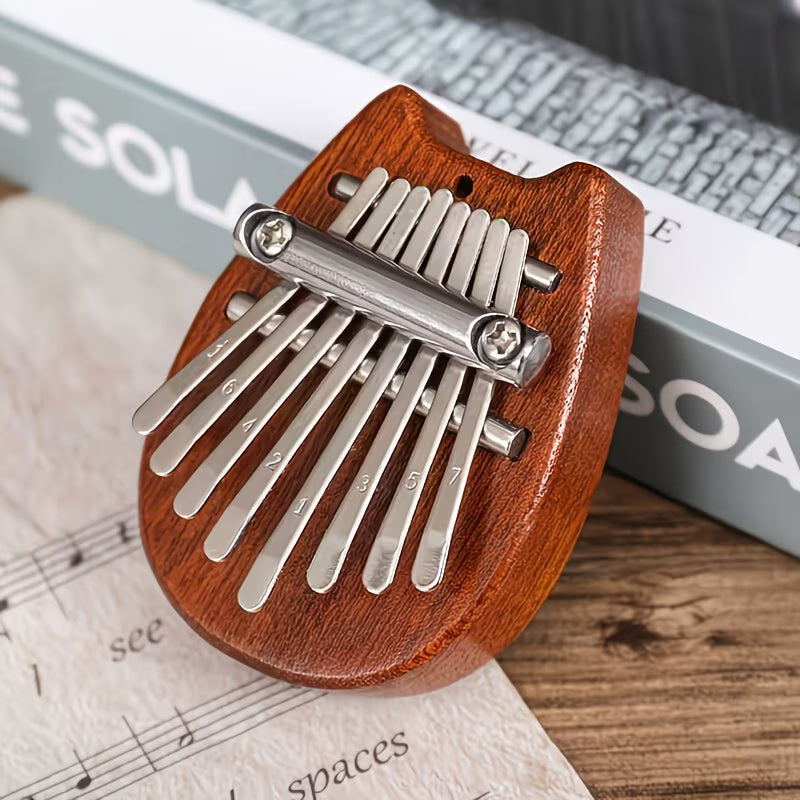 8-Key Cat Mini Kalimba, Exquisite Finger Thumb Piano Marimba Music Accessory Pendant Gift