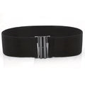 1pc Women'S Black Elastic Waist Belt