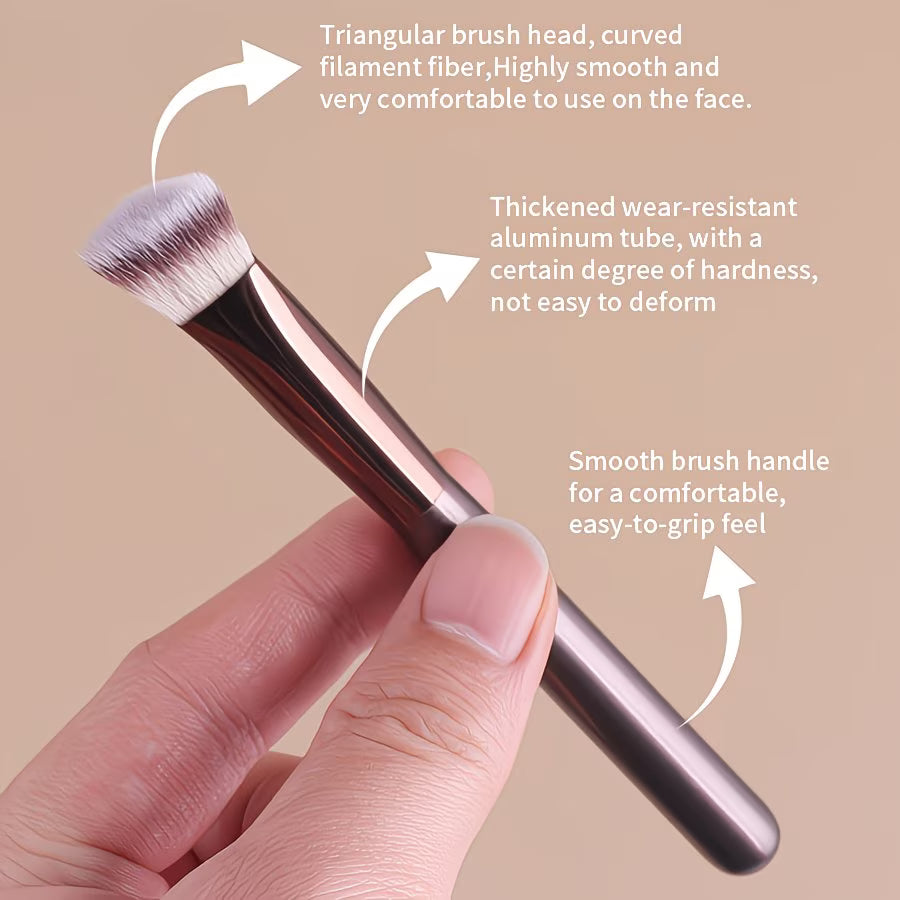 Double-ended makeup brush set, 6 brushes